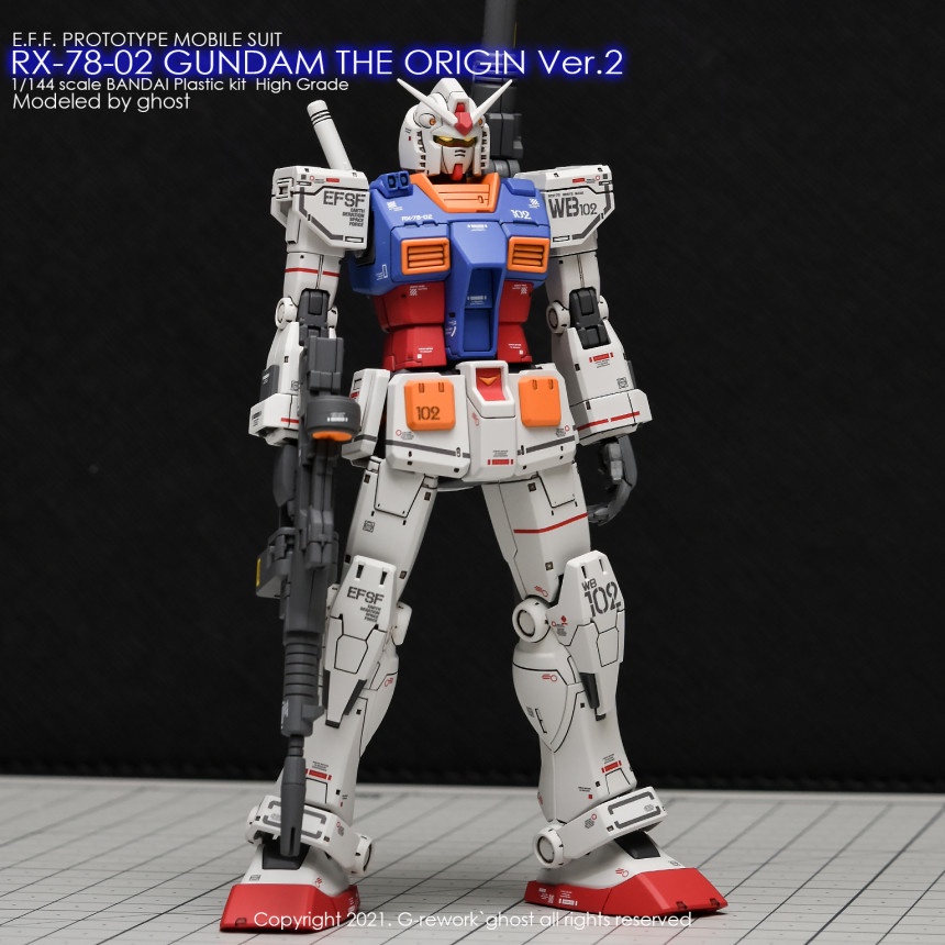 Decal Dán Trang Trí Xe Hơi HG 78 RX-78-02 GTO 2.0 THE ORIGIN VER.2.0 Chất Lượng Cao