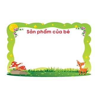 Decal Mầm Non - SẢN PHẨM CỦA BÉ (16 MẪU)