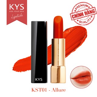 Son Lì Không chì Không Khô Môi Đỏ Cam Honey KYS Chocolate 4g (nhiều màu)