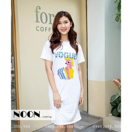 Váy suông màu vàng - Đầm Suông VOGUE from rộng, dáng dài Freesize <60kg ◦