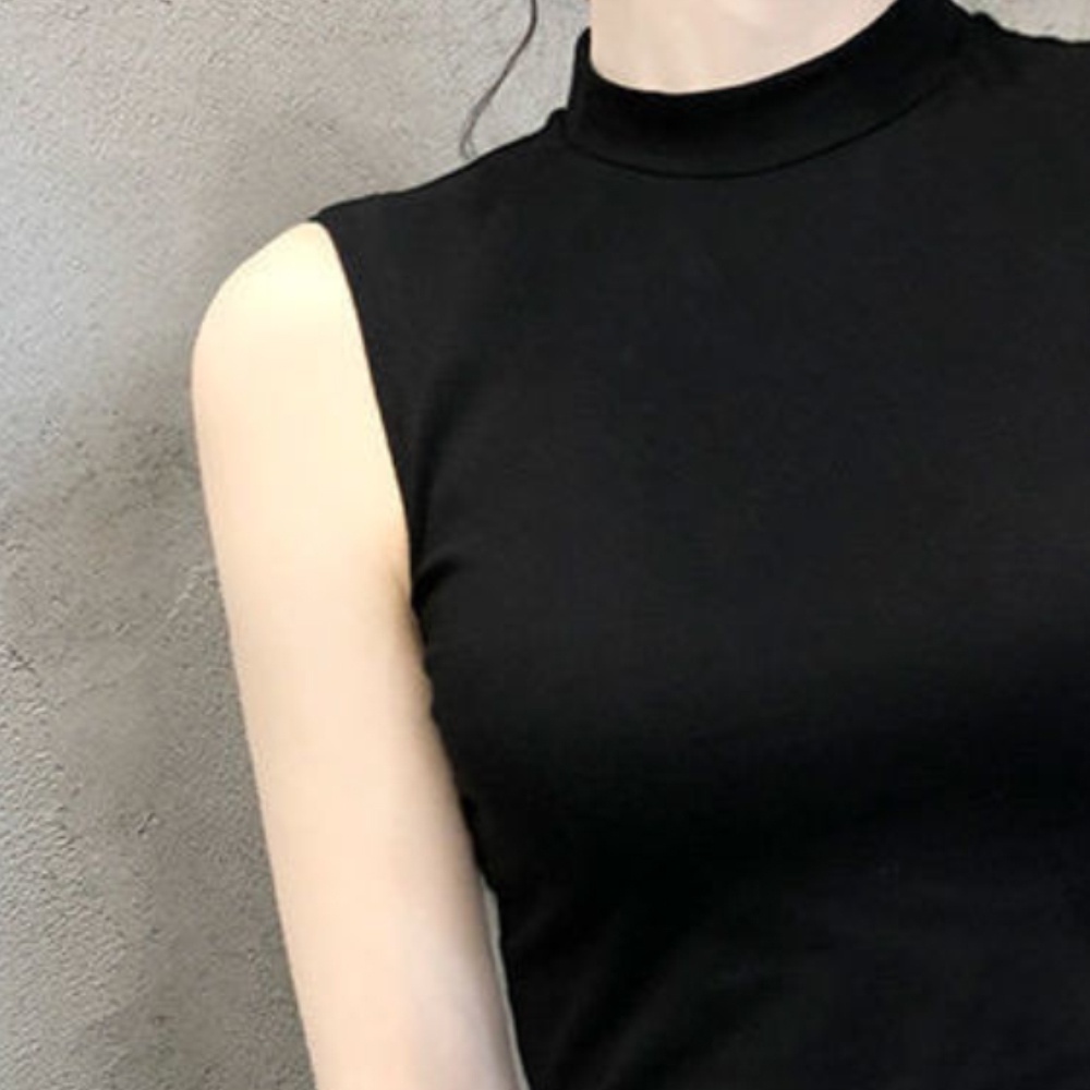 Áo thun không tay hở eo quyến rũ cho nữ