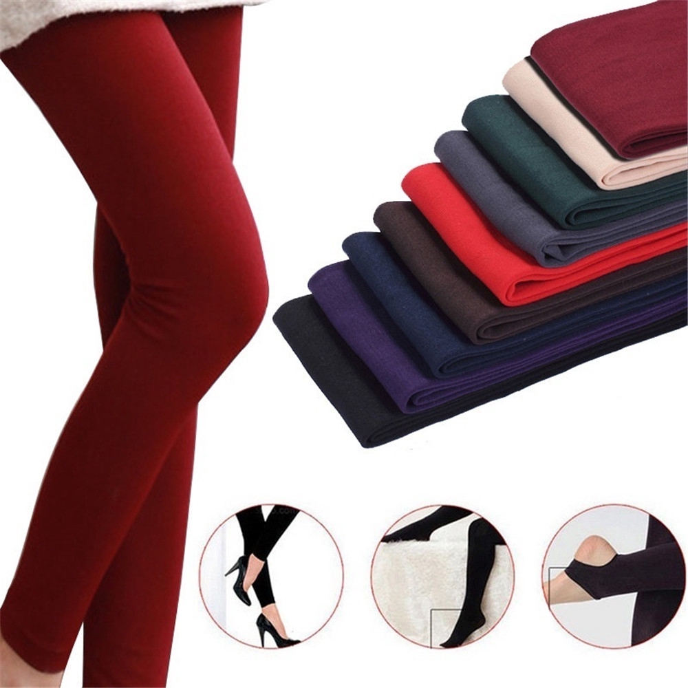 Quần Legging Giữ Ấm 8 Màu Thời Trang Cho Nữ