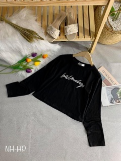 ÁO CROPTOP THÊU CHỮ