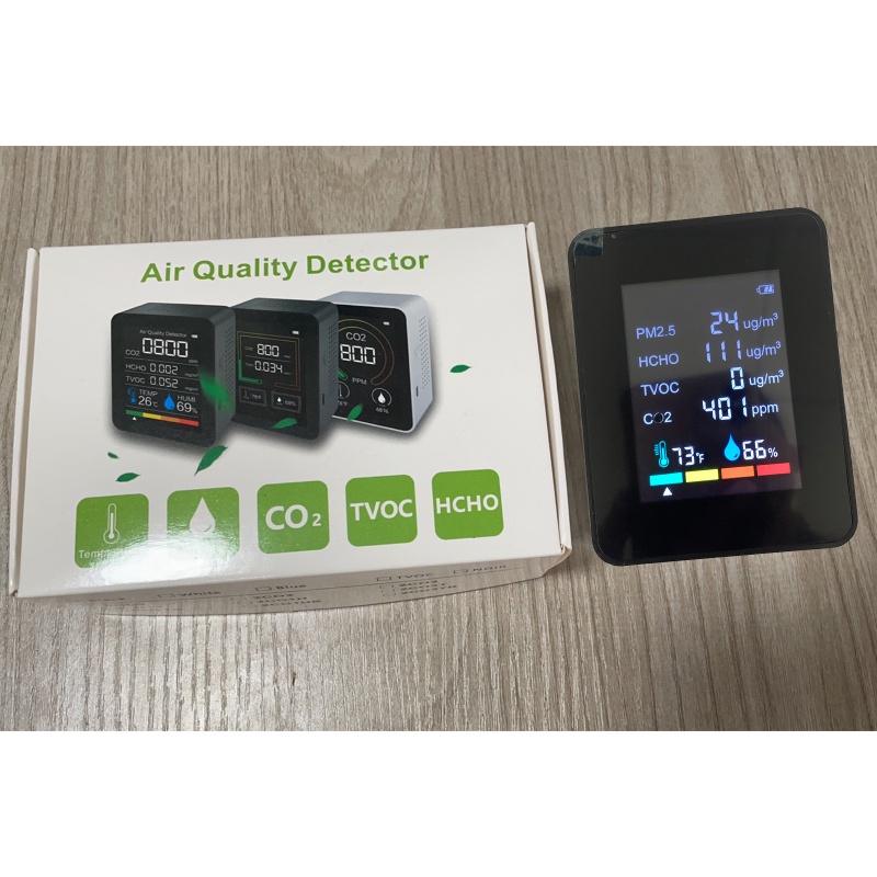 Thiết Bị Kiểm Tra Chất Lượng Không Khí CO2 Formaldehyde / HCHO TVOC PM2.5