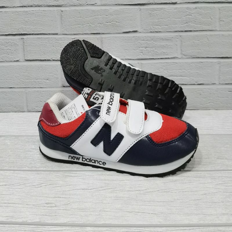 Giày Thể Thao New Balance Màu Xanh Navy Đỏ Và Trắng Size 21-35 Cho Bé