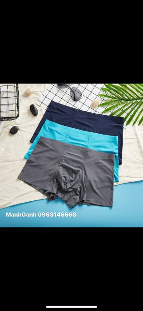 Combo sỉ 152c quần lót nam boxer, sịp đùi đúc lụa Quảng Châu cao cấp không đường may cho khách