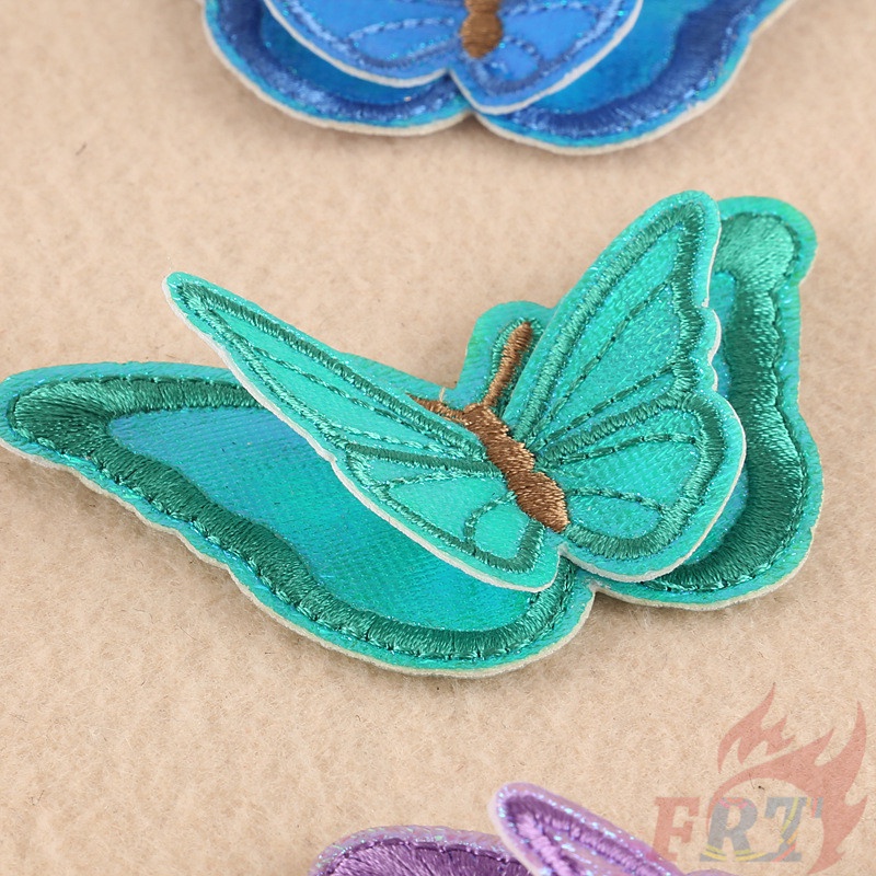 ☸ Miếng Dán Ủi Thêu Hình Bướm 3D ☸ 1 Miếng Dán Ủi Lên Quần Áo Hình Bướm (Series 02)
