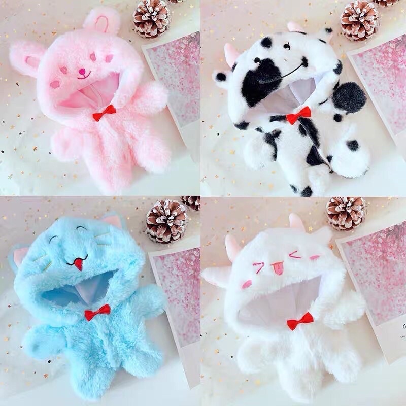 Áo thú lông cho doll 20cm nhỏ người
