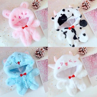 Áo thú lông cho doll 20cm nhỏ người