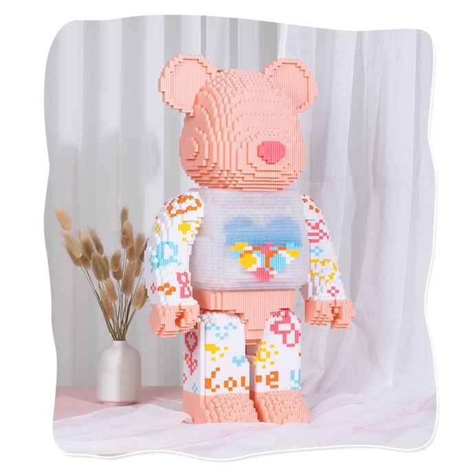 Đồ chơi xếp hình Legogi BEARBRICK 55CM  mô hình lắp ghép lắp ráp LEGOGI