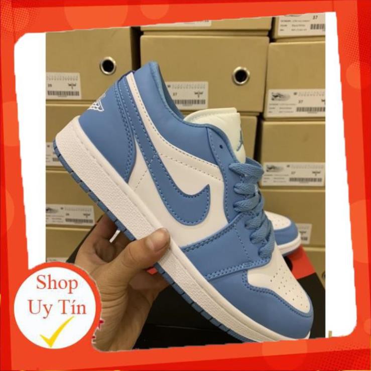[FREESHIP-BẢO HÀNH 12 THÁNG] Giày Thể Thao AIR JORDAN 1 Low Cổ Thấp  Xanh Biển Cực Đẹp CỰC ĐẸP | BigBuy360 - bigbuy360.vn