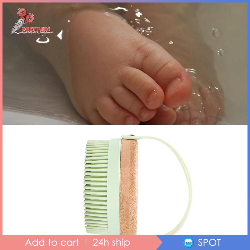 Bàn Chải Gội Đầu Mát Xa Da Đầu Bằng Silicon Mềm Prettyia1 Cho Bé