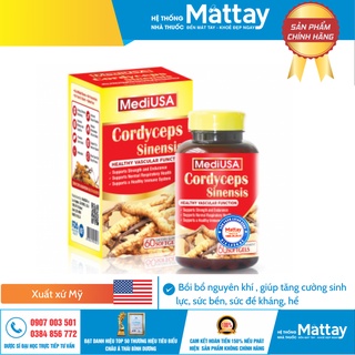 Cordyceps Sinensis - MediUSA -  Bồi bổ nguyên khí , giúp tăng cường sinh lực, sức bền, sức đề kháng.