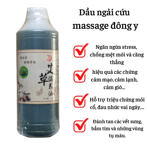 Tinh Dầu ngải cứu plant extracts massage body chai 1000ml