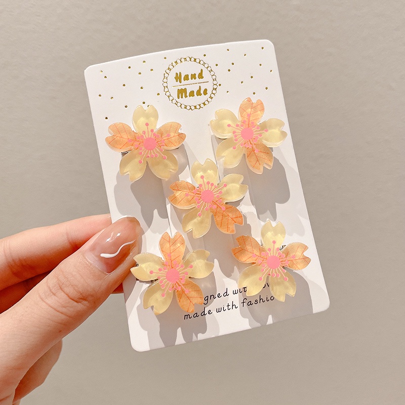 Set 10 Kẹp Tóc Nhỏ Hình Hoa Thời Trang