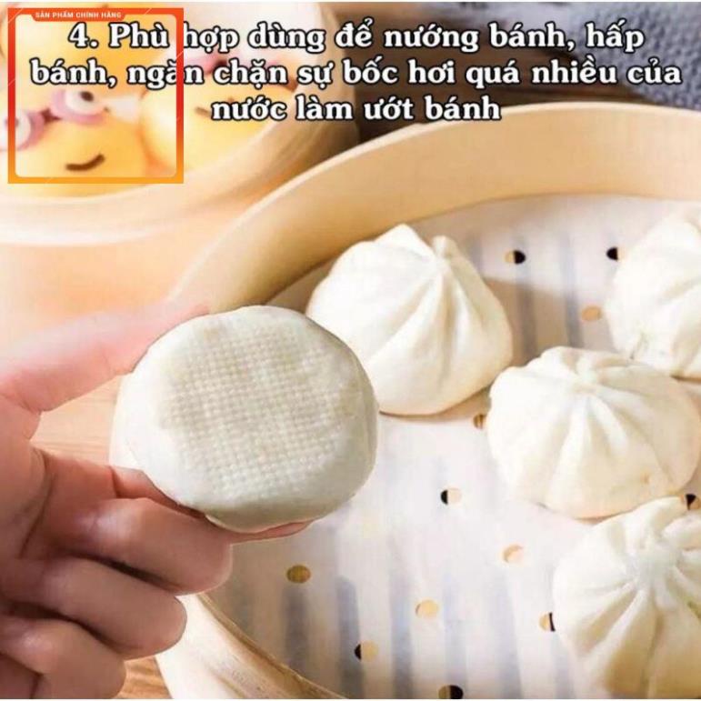 Set 100 tờ giấy nến lót nồi chiên không dầu, giấy nến làm bánh