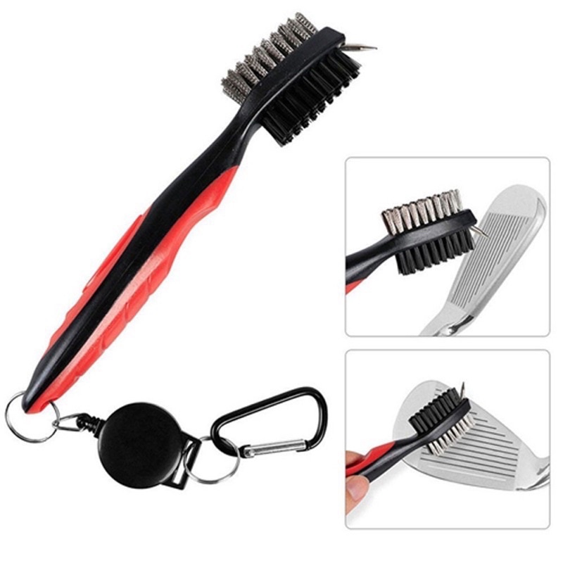 Dụng Cụ Vệ Sinh Gậy Golf - Bàn chải có đinh tiện lợi, lấy bùn bẩn rễ ràng cho đầu gậy gôn - Golf 360 Store