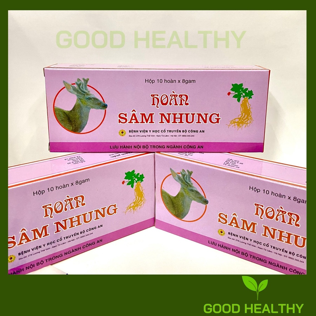 Hoàn Sâm Nhung Bệnh viện y học cổ truyền BCA - Cho người mới ốm dậy, suy nhược cơ thể
