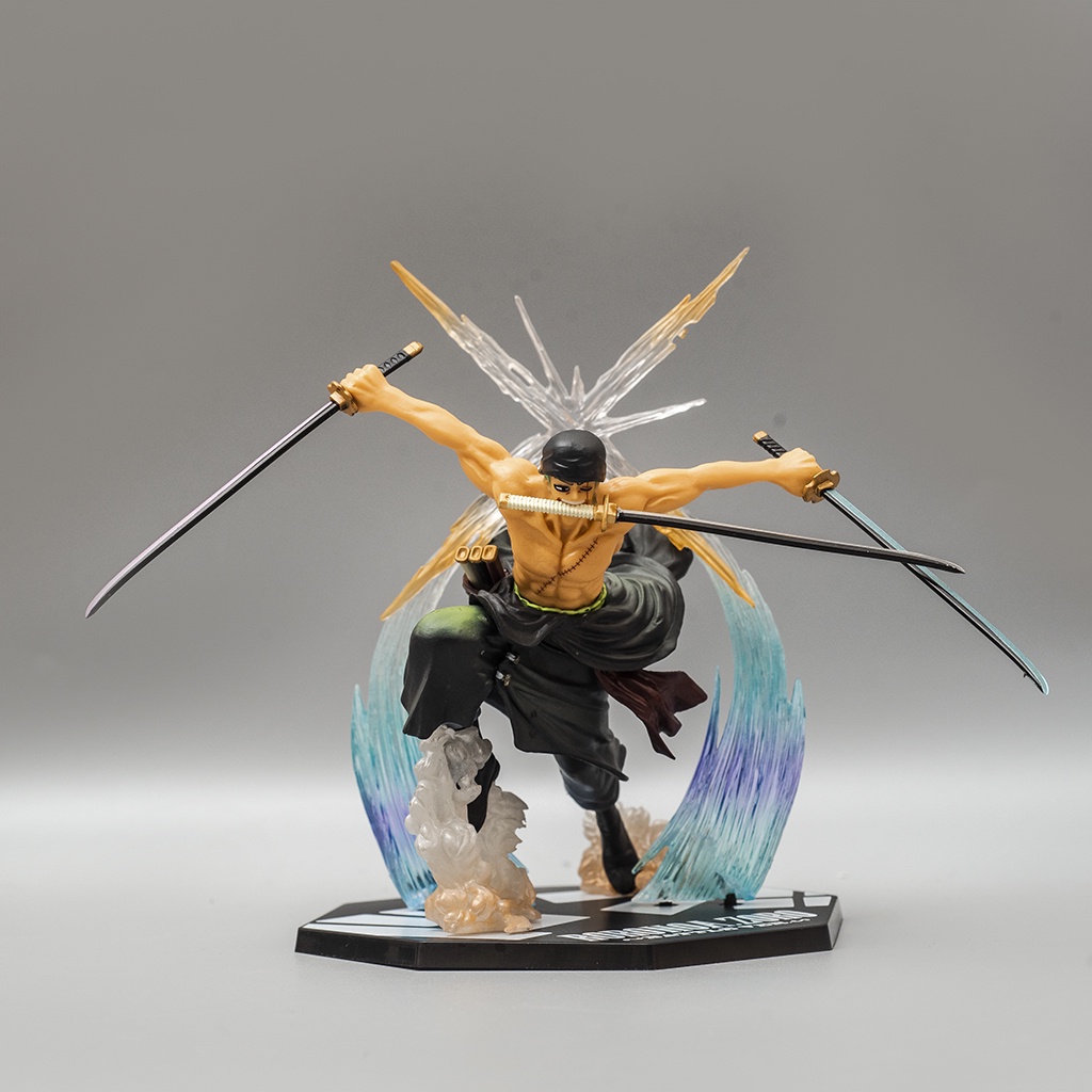Mô hình One Piece nhân vật Zoro phiên bản Battle Ver đồ chơi mô hình nhân vật One Piece để bàn trang trí Haki Shop