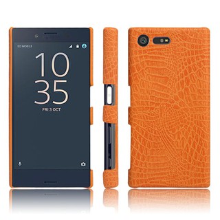 For Sony Xperia X COMPACT Case Crocodile Pattern Skin Hard Cover