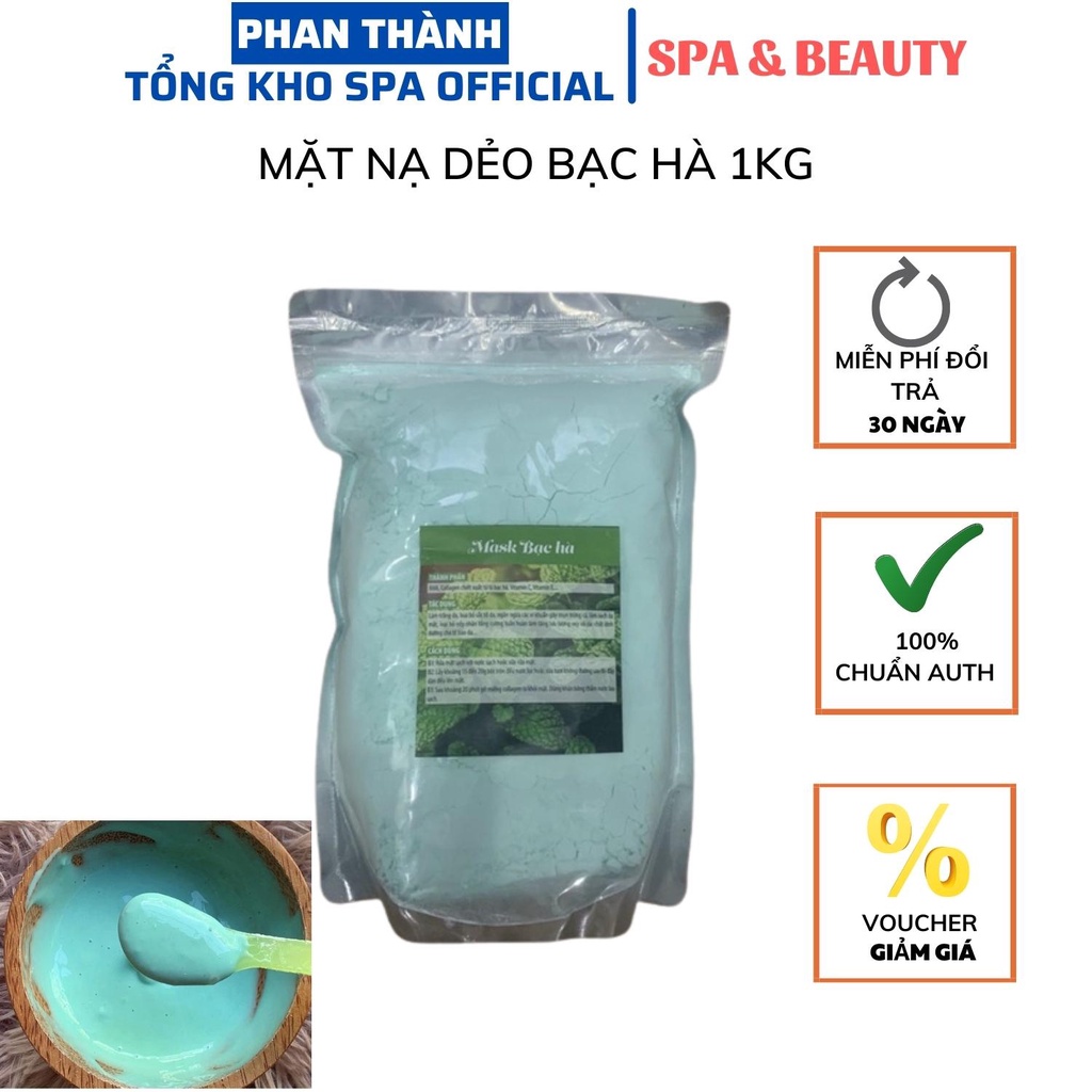 Mặt nạ dẻo bạc hà 1kg sản phẩm hanmade