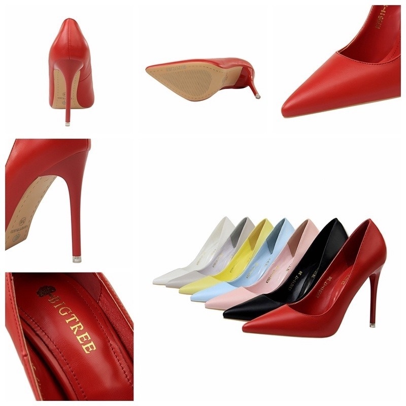 Giày cao gót BIGTREE 7.5cm mũi nhọn phong cách thời trang quyến rũ 9511-17