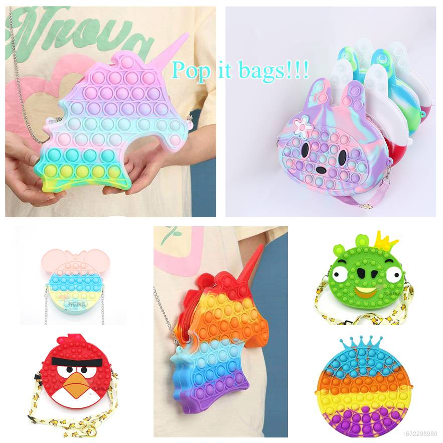 Pop It Túi Đeo Vai Đựng Đồ Chơi Hình Heo Thỏ Kỳ Lân Thỏ Melody Thỏ Dễ Phối Đồ Thời Trang Cao Cấp Dành Cho Nữ