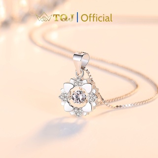 Dây chuyền bạc tqj-d116, dây chuyền bạc 925, vòng cổ nữ, vòng vổ bạc 925 thời trang, mặt dây chuyền trái tim yêu thương
