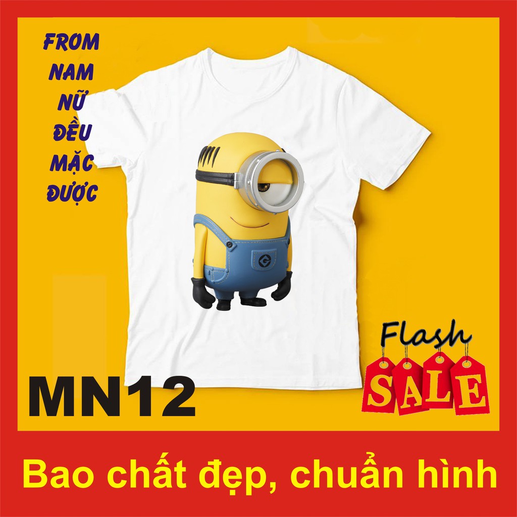 Áo thun minion 12, 50 hình, chất đẹp, ngộ nghĩnh