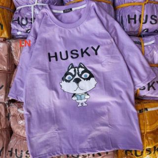 Áo phông chó husky