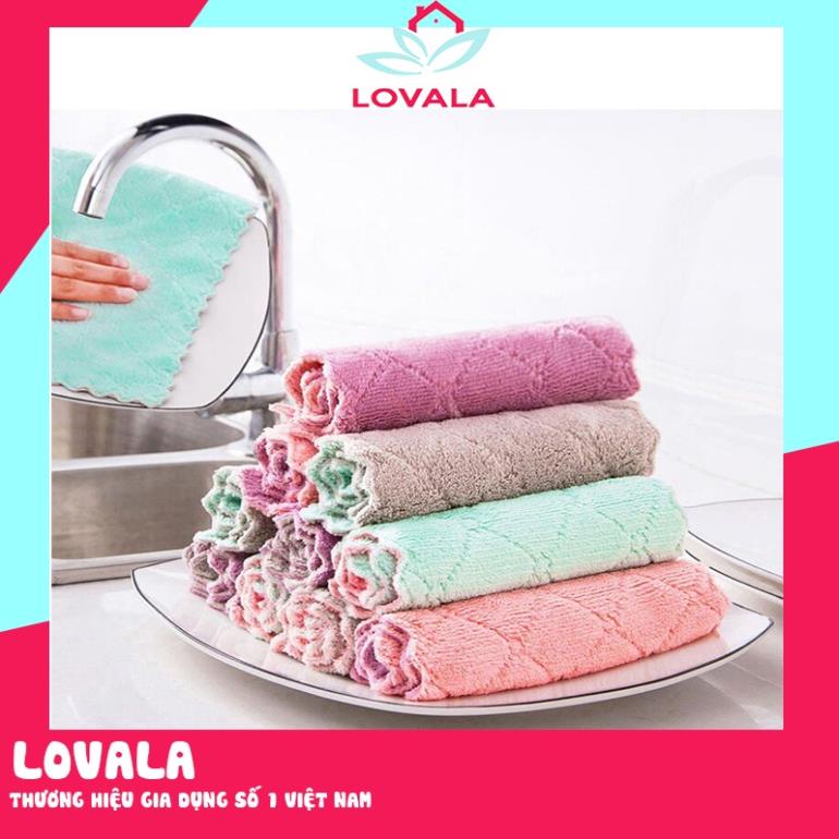 Khăn Lau Bếp 2 Mặt Bản To, Loại Xịn, Đa Năng - Siêu Thấm  Kháng Khuẩn