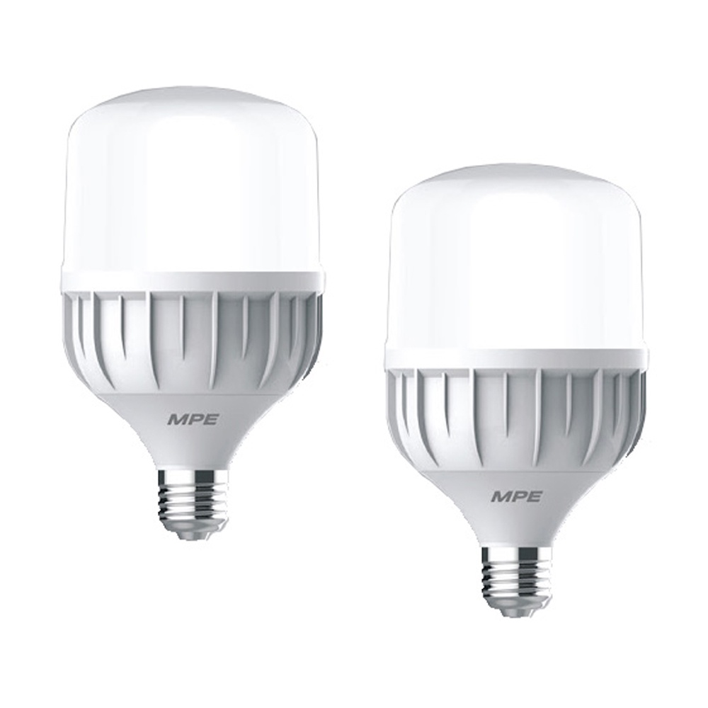 Đèn LED Bulb MPE Đủ Kích Cỡ Trắng Vàng 20W, 30W, 40W, 50W