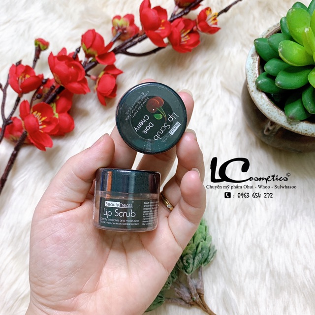 Tẩy Da Chết Môi Beauty Treats Scrub💋CHUẨN AUTH 100%💋dịu nhẹ- an toàn-cho đôi môi hồng quyến rũ hũ 10g | BigBuy360 - bigbuy360.vn