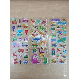 Set 10 bộ Sticker dán nổi 3D [nhiều mẫu]