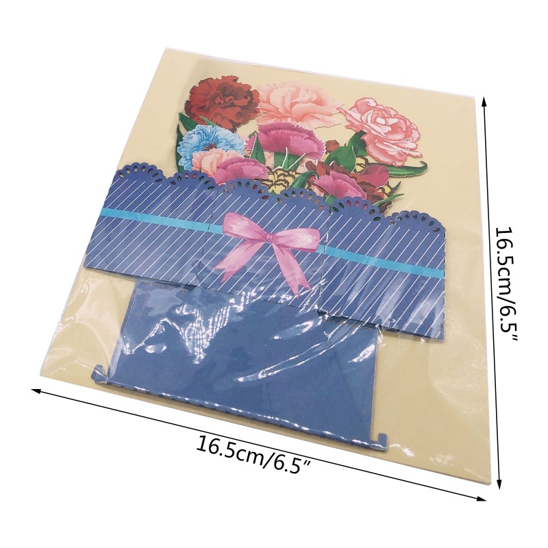 Thiệp Chúc Mừng Ngày Của Mẹ In Hoa Và Chữ Thank You 3D