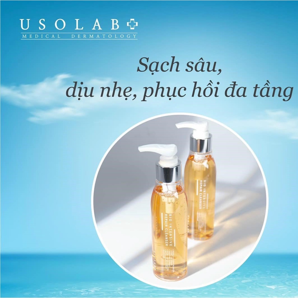 Gel Rửa Mặt Da Dầu - Nhạy Cảm - Lão Hóa USOLAB BIO INTENSIVE REPAIR – SENSITIVE – BRIGHTENING CLEANSER