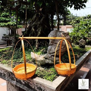 Xưởng SX- Quang gánh mini trang trí decor đẹp -Tre Việt