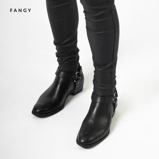 Giày Boot FANGY - The Harness Boots In Black