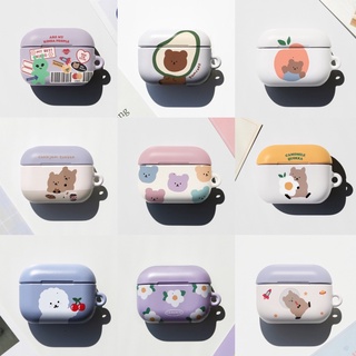 Korea Phone Case MoMoCase Compatible for Airpods pro Keyring Cute Korea EarPhone Case Compatible for Airpods