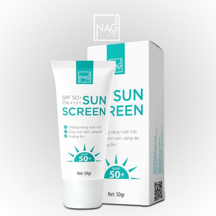 Kem chống nắng body SUN SCREEN tính chất vật lý dưỡng trắng da cho cả da dầu mụn SPF50+