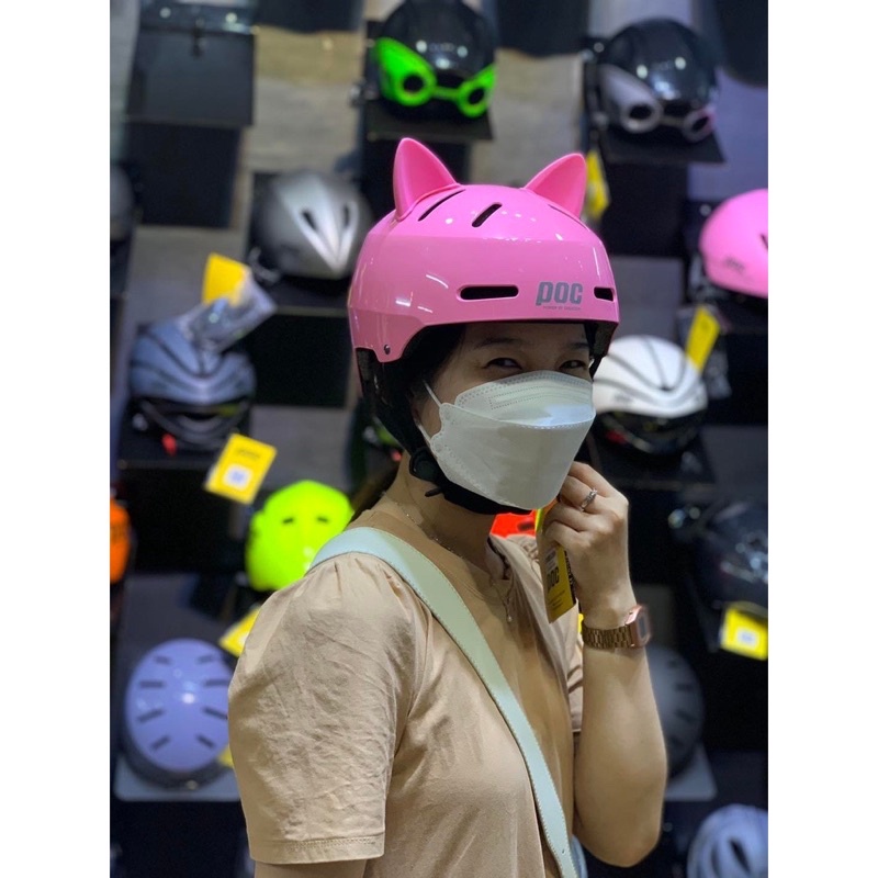 MŨ POC TAI MÈO POC 05 Cực Xinh, Kèm túi đựng, Mái che và BH 12 Tháng