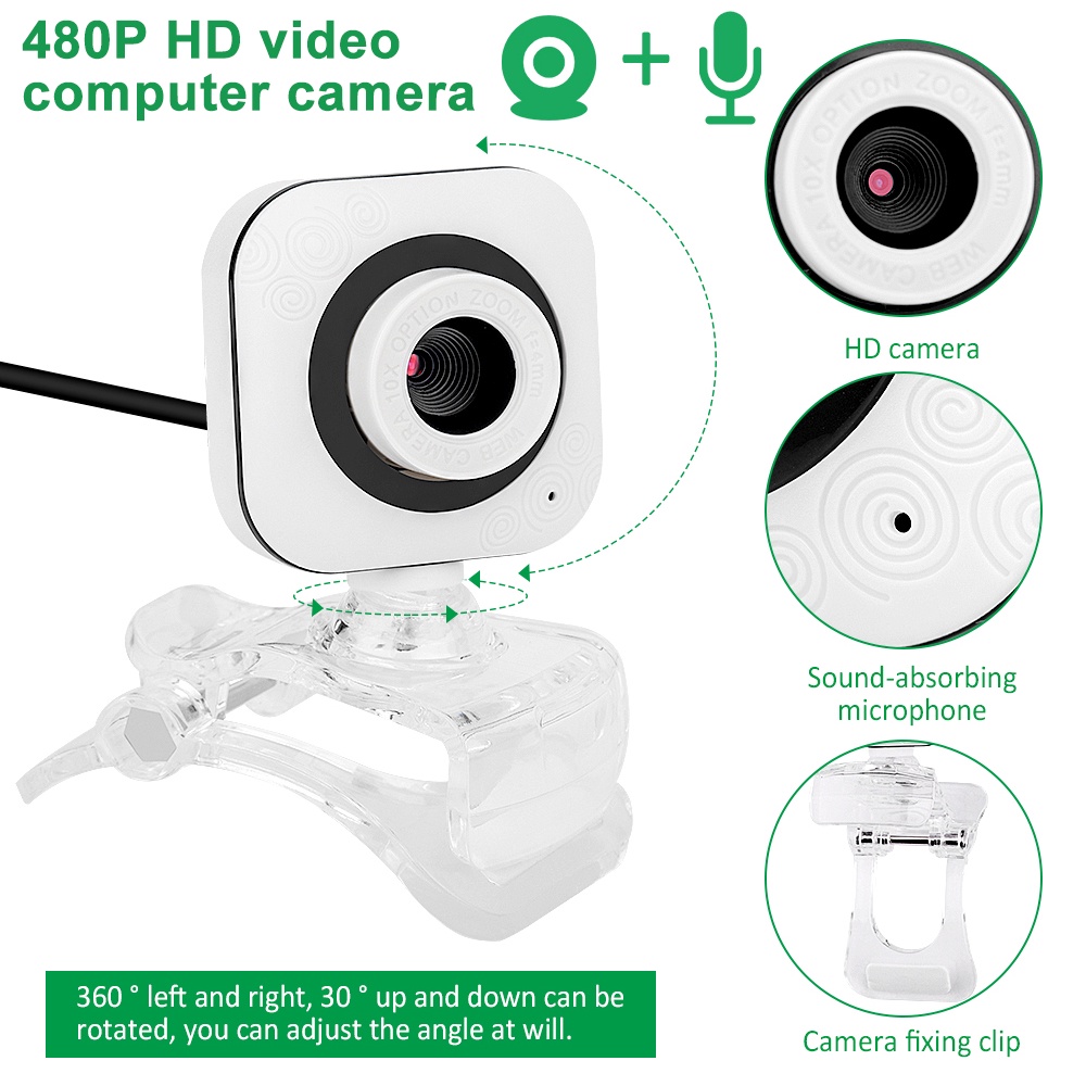 Webcam 480p Full Hd Cho Máy Tính