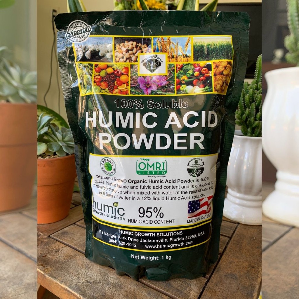 Phân bón kích rễ Humic Acid Powder 95% nhập khẩu trực tiếp từ Mỹ loại 1kg