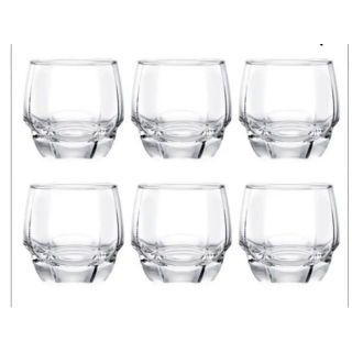 Bộ 6 cốc / ly Ocean đáy vuông lùn B17112 340ml