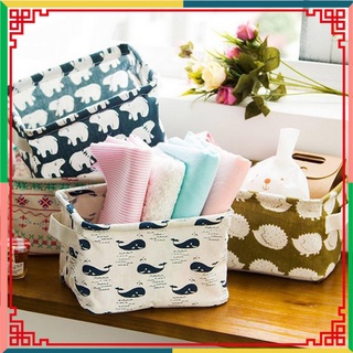 Giỏ vải mini đựng đồ cá nhân, hộp đựng đồ chống thấm gấp gọn