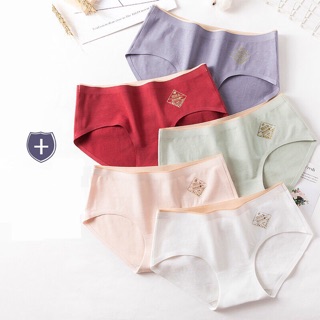 Quần Lót Nữ Cotton Không Đường May Kháng Khuẩn Thông Hơi Cao Cấp Cạp Thấp