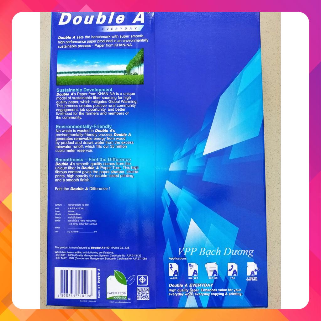 Giấy Double A A4 70 - Giấy Double A 70 gsm - Giấy A4 - Giấy in A4 - Giấy Photo A4 - Giấy Thái Lan