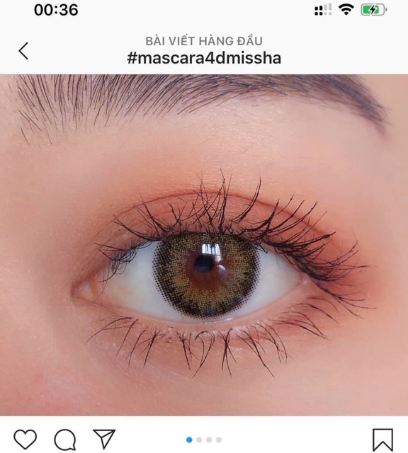 Mascara dài mi Missha Hàn Quốc