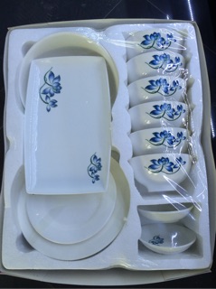 Bộ bát đĩa sứ Bát Tràng