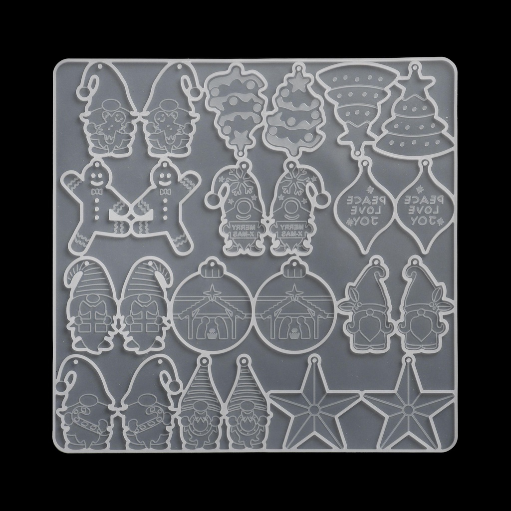 Khuôn Silicone Làm Bông Tai DIY 1 Ô Hình Chú Lùn Đáng Yêu